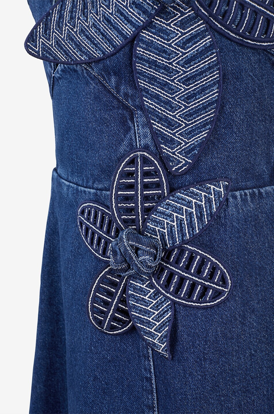 farm rio denim dress Flower strappy midi - - DARK BLUE Polo Ralph Lauren Girl's cheap engagement dress Maxi dress Maxi dress with marine Waist:46