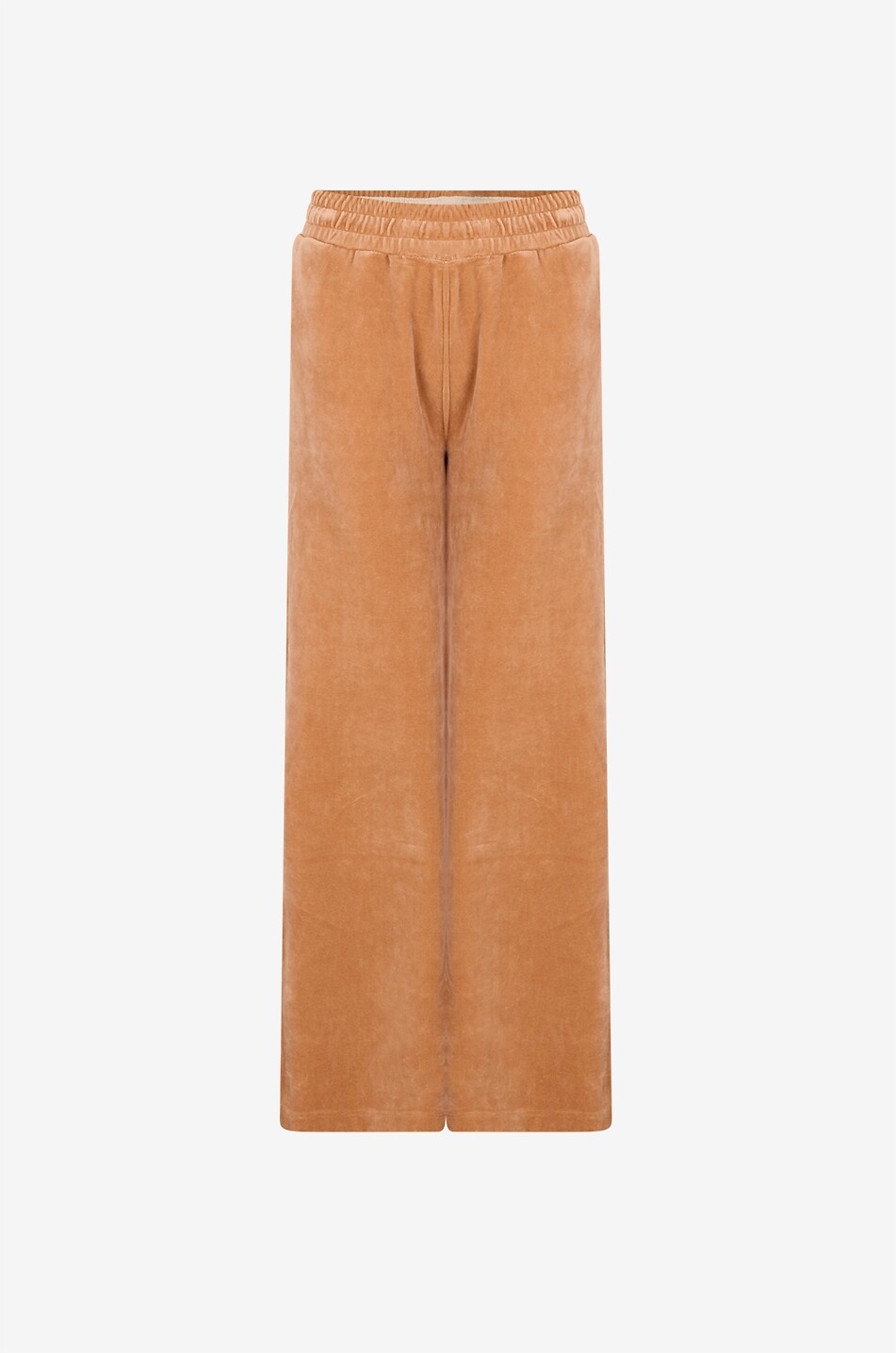CHLOE Pantalon de survêtement large en velours brodé Chloé Femme CAMEL 1