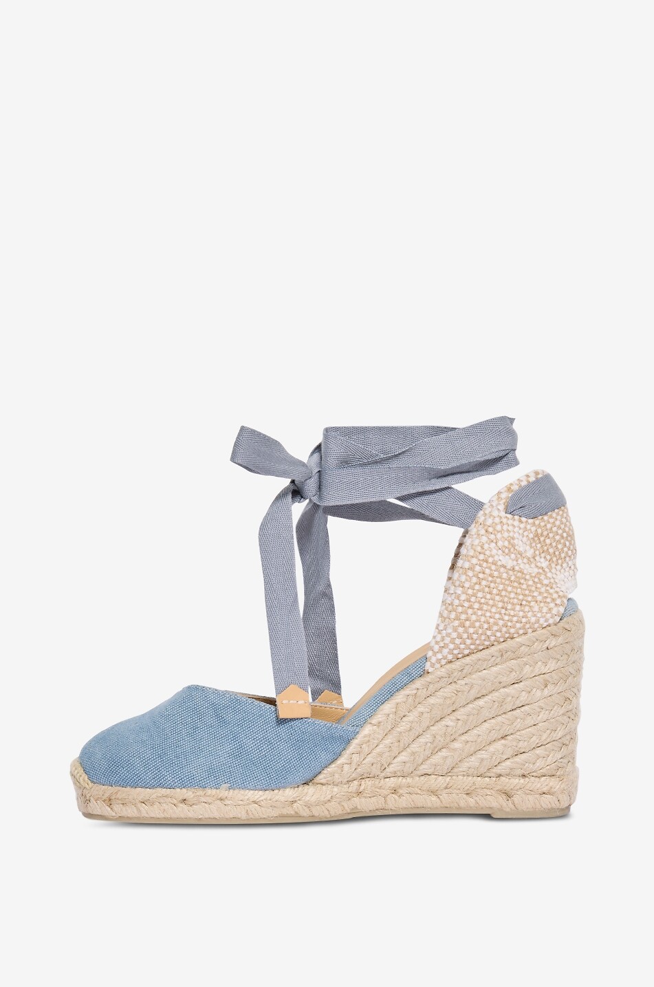 CASTANER Chiara high-heeled cotton espadrilles Women LIGHT BLUE 6