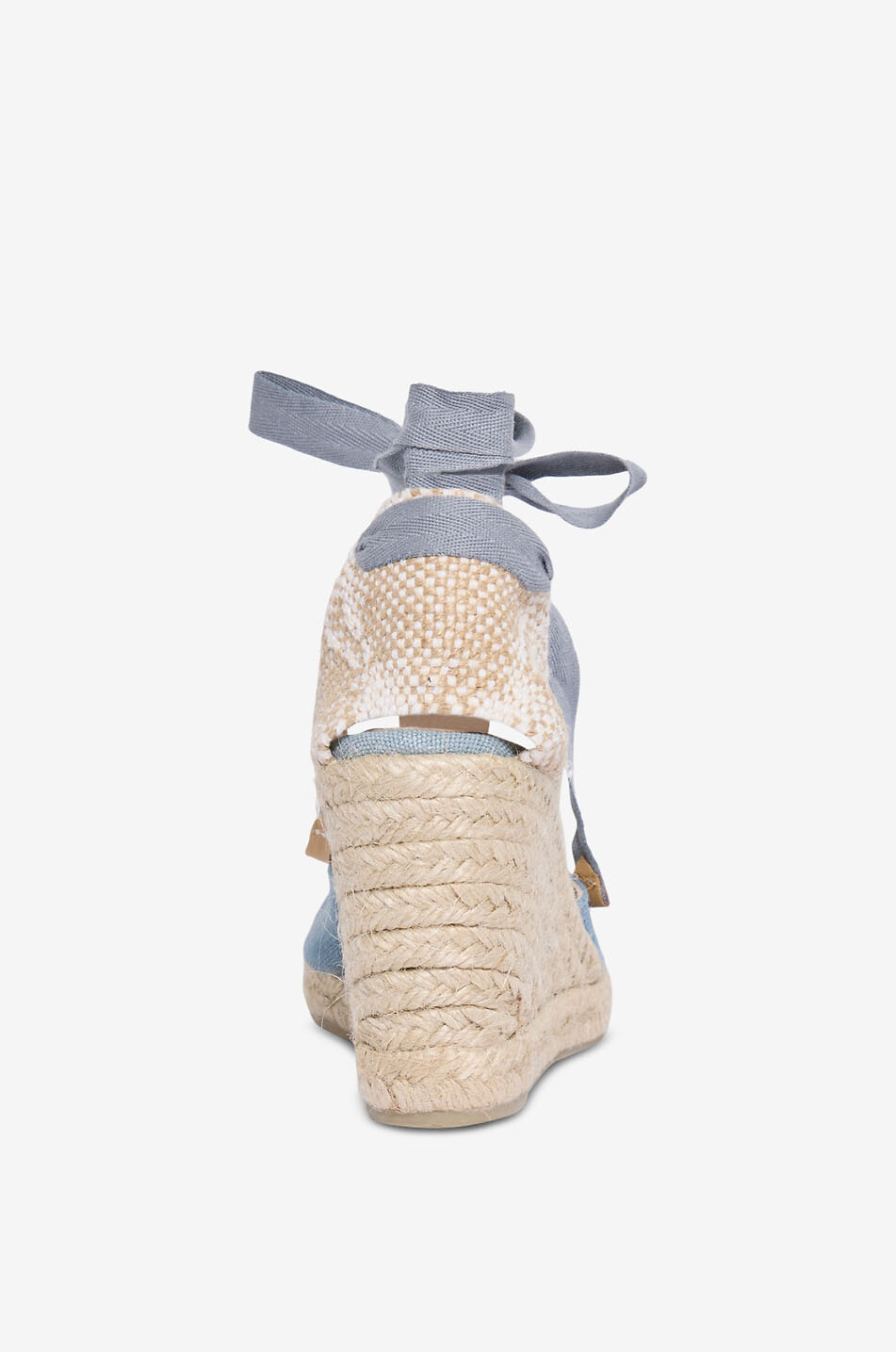 CASTANER Chiara high-heeled cotton espadrilles Women LIGHT BLUE 8