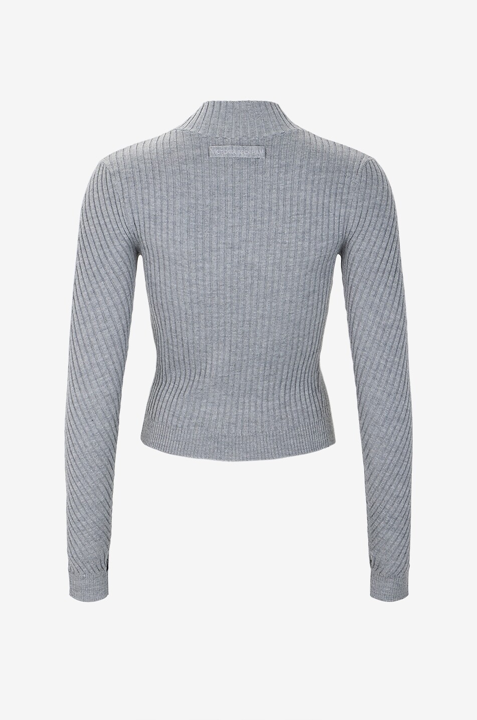 VICTORIA BECKHAM Turtleneck knitted sweater Women GREY 2