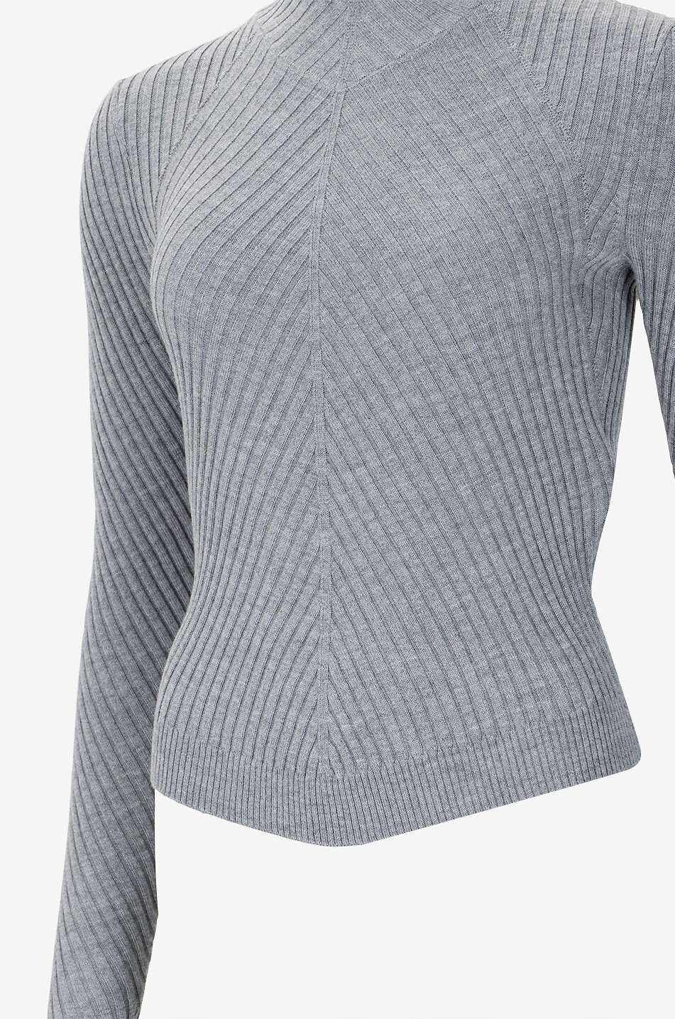 VICTORIA BECKHAM Turtleneck knitted sweater Women GREY 3