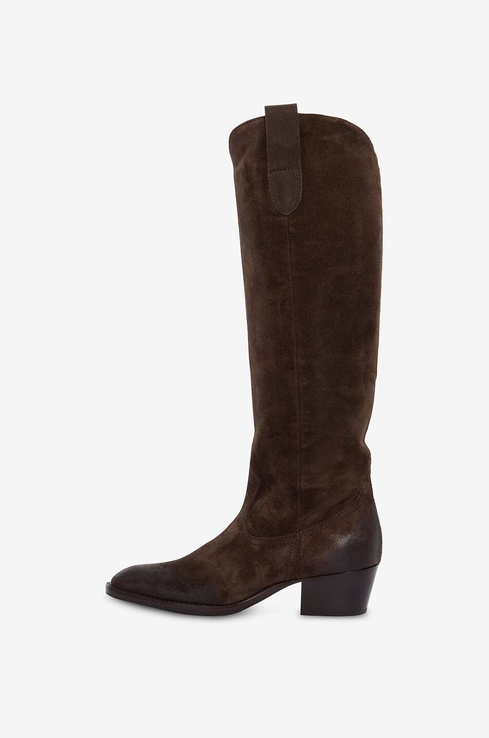 BONGENIE Westernstiefel aus Wildleder Cristobal 45 Damen DUNKELBRAUN 3