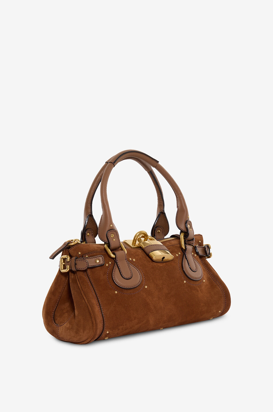 CHLOE Sac à main en daim de veau Paddington Femme CAMEL 2
