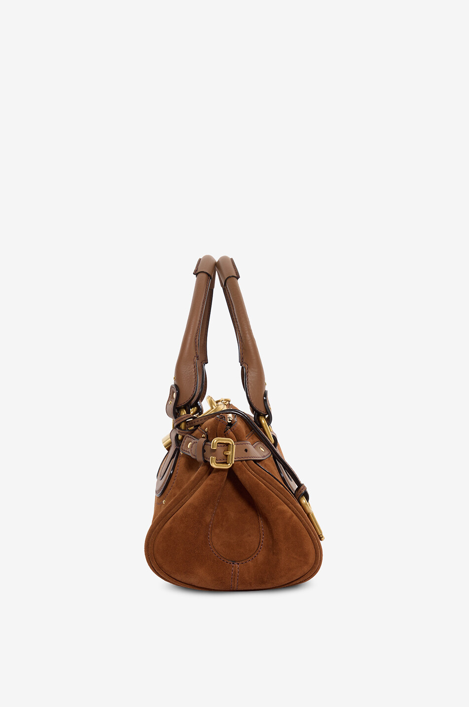 CHLOE Sac à main en daim de veau Paddington Femme CAMEL 4