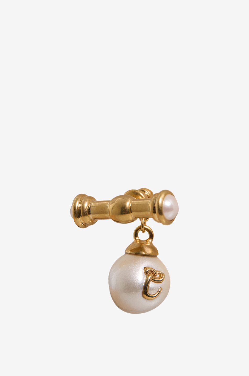 Clous d'oreilles dorés ornés de perles Chloé Heirloom