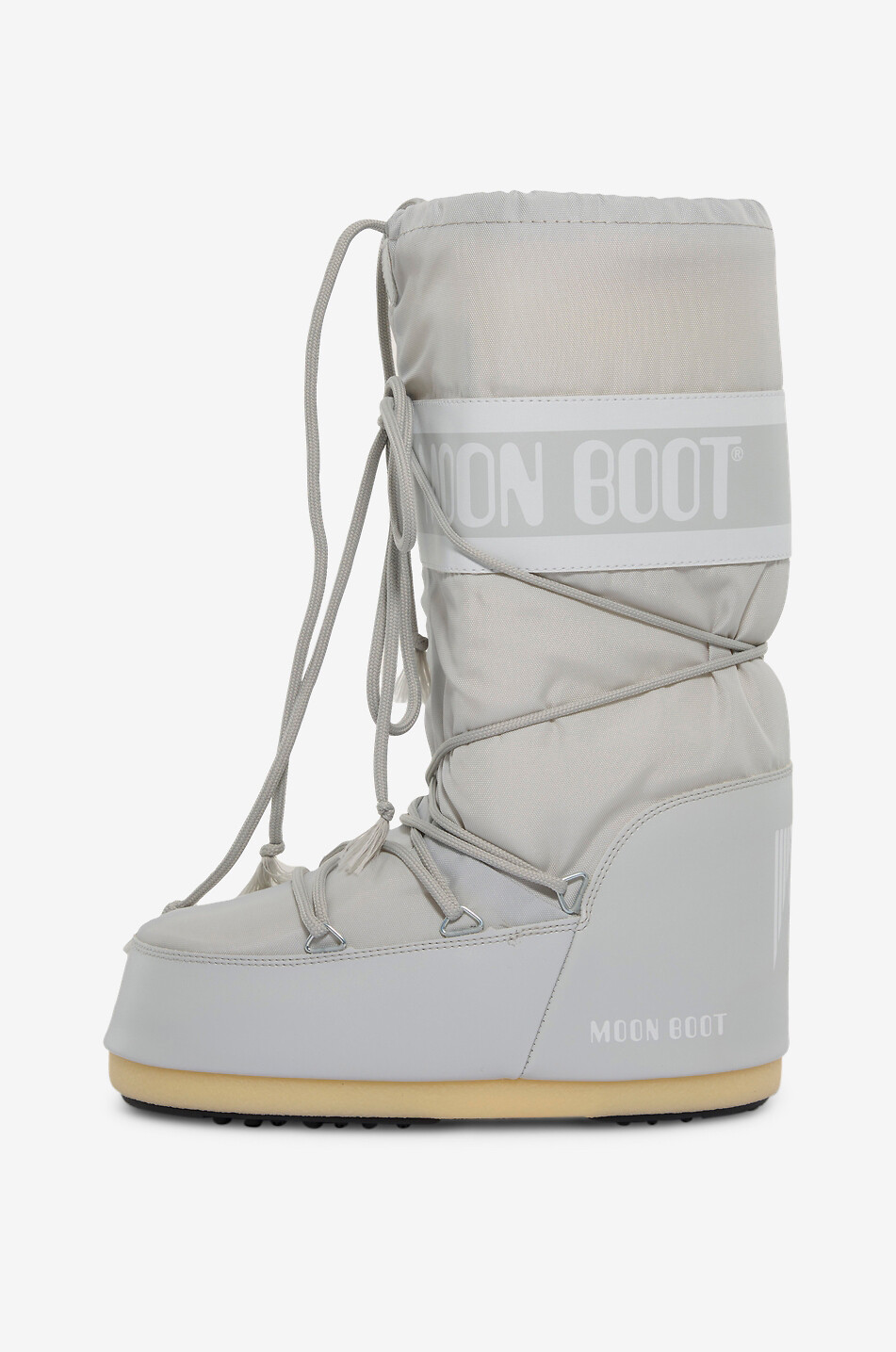 MOON BOOT Bottes après-ski à lacets en tissu technique Icon Femme GRIS CLAIR 3
