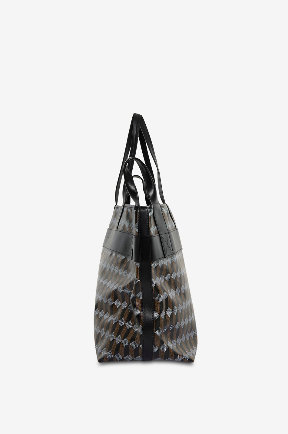AU DEPART PARIS Sac cabas en toile monogrammée Petit Bercy Femme NOIR 4