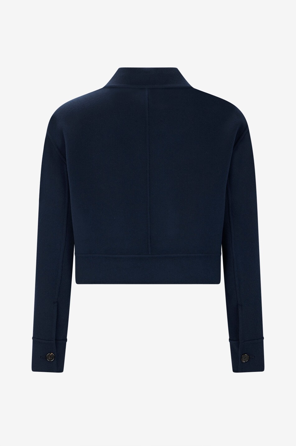 'S MAX MARA Giglio cropped virgin wool shirt jacket Women DARK BLUE 2
