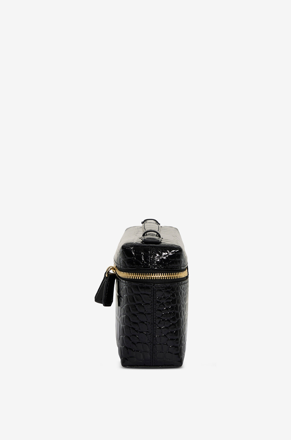 VICTORIA BECKHAM Sac porté croisé en cuir effet crocodile Vanity Femme NOIR 4