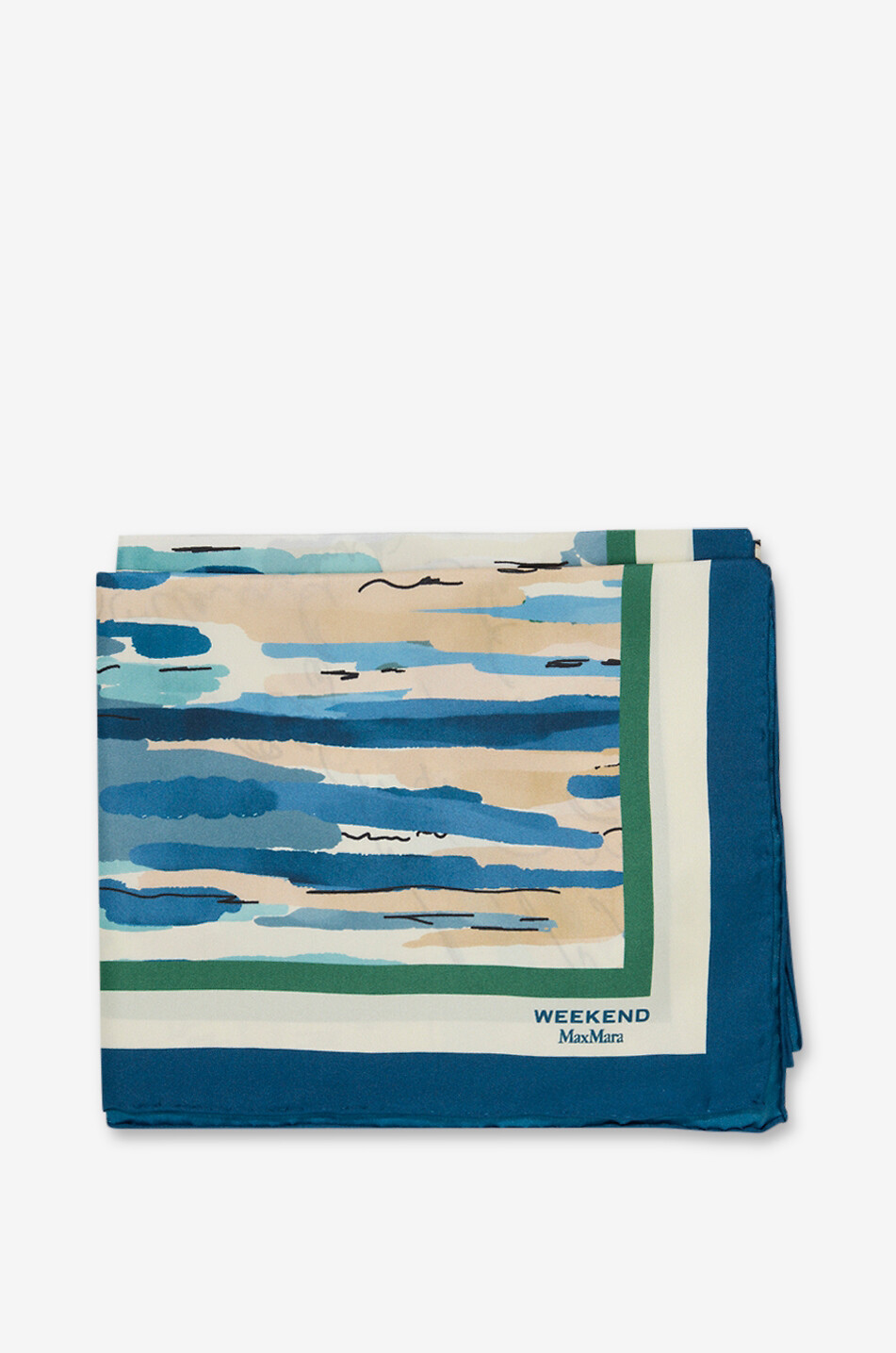 Onesto printed silk square scarf