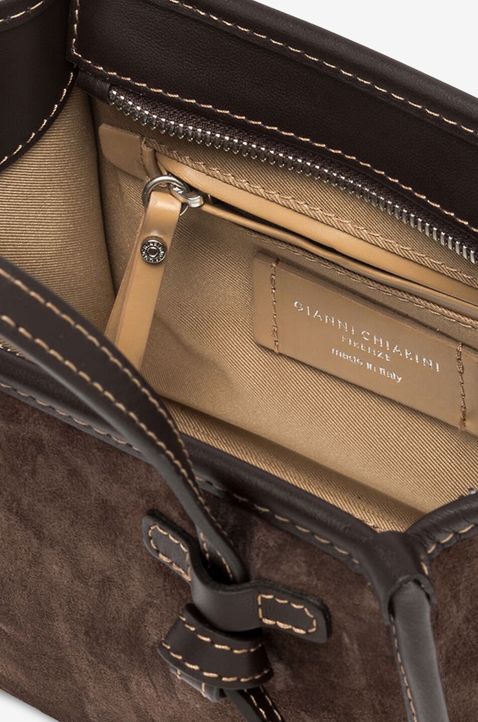 GIANNI CHIARINI Shopper aus Wild- und Glattleder Miss Marcella Damen DUNKELBRAUN 4