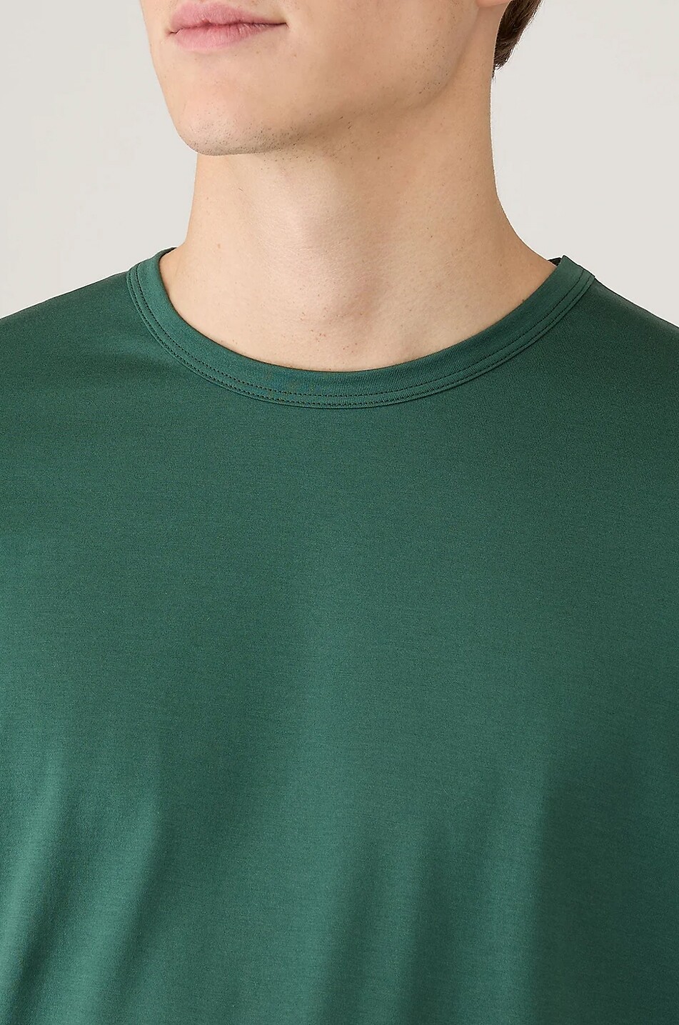 SUNSPEL T-shirt à manches courtes et col rond Classic Homme VERT 4
