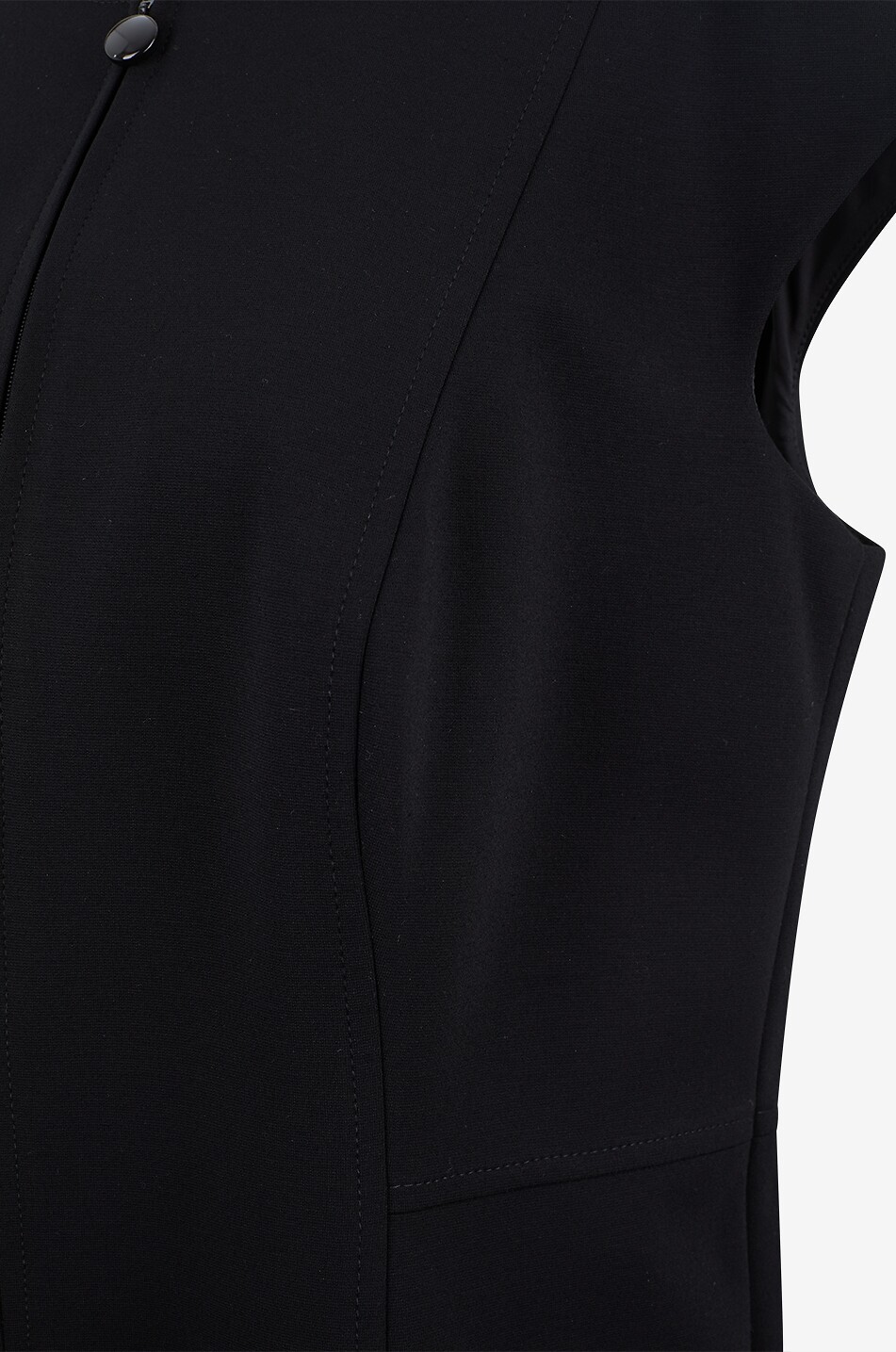 AKRIS PUNTO Viscose blend midi bodycon dress with round neck Women BLACK 3
