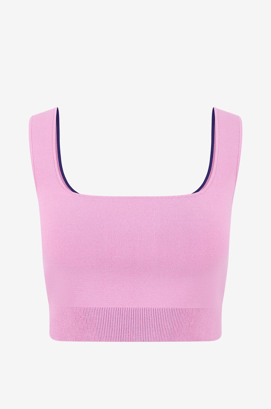 LMND Sleeveless square-neck cotton bralette Women LIGHT PINK 1