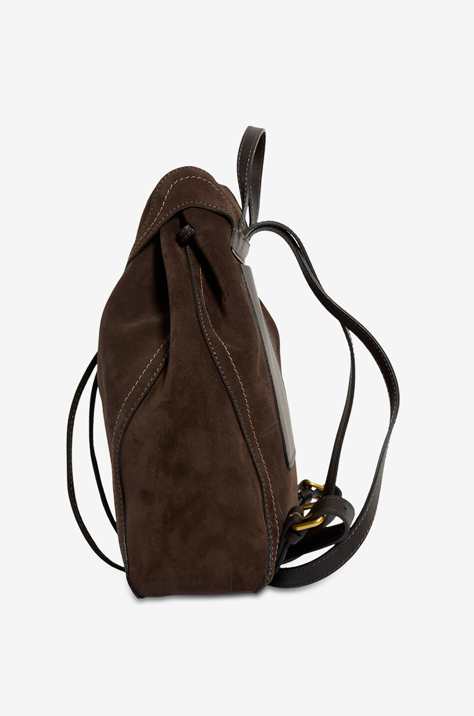 GIANNI CHIARINI Sac à dos en daim Violette Femme MARRON FONCÉ 4