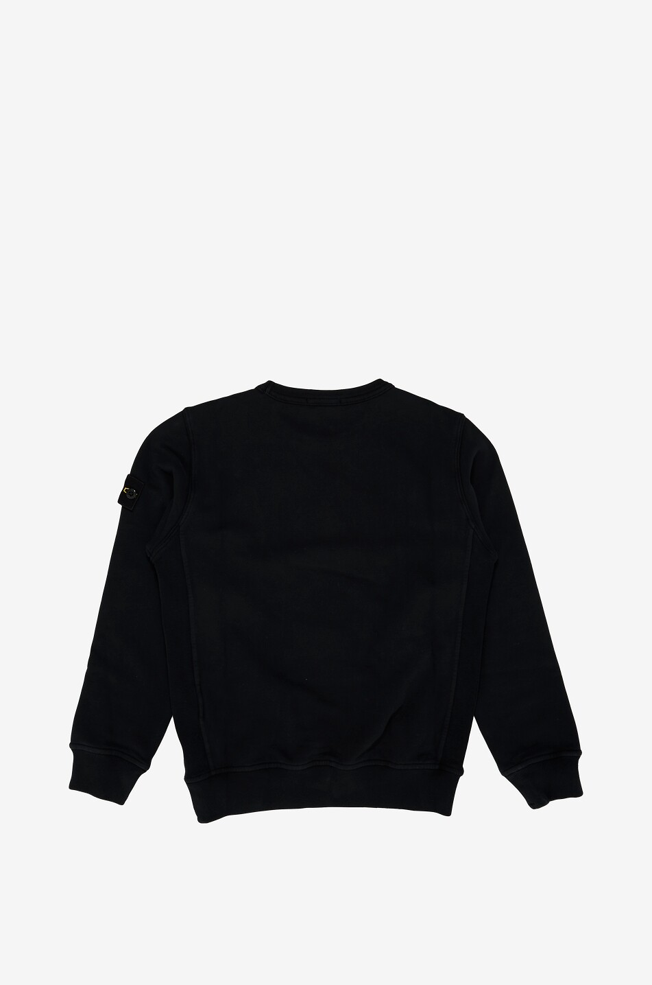 STONE ISLAND JUNIOR Sweat-shirt à col rond garçon 6100001 Cotton Fleece Garçon NOIR 2