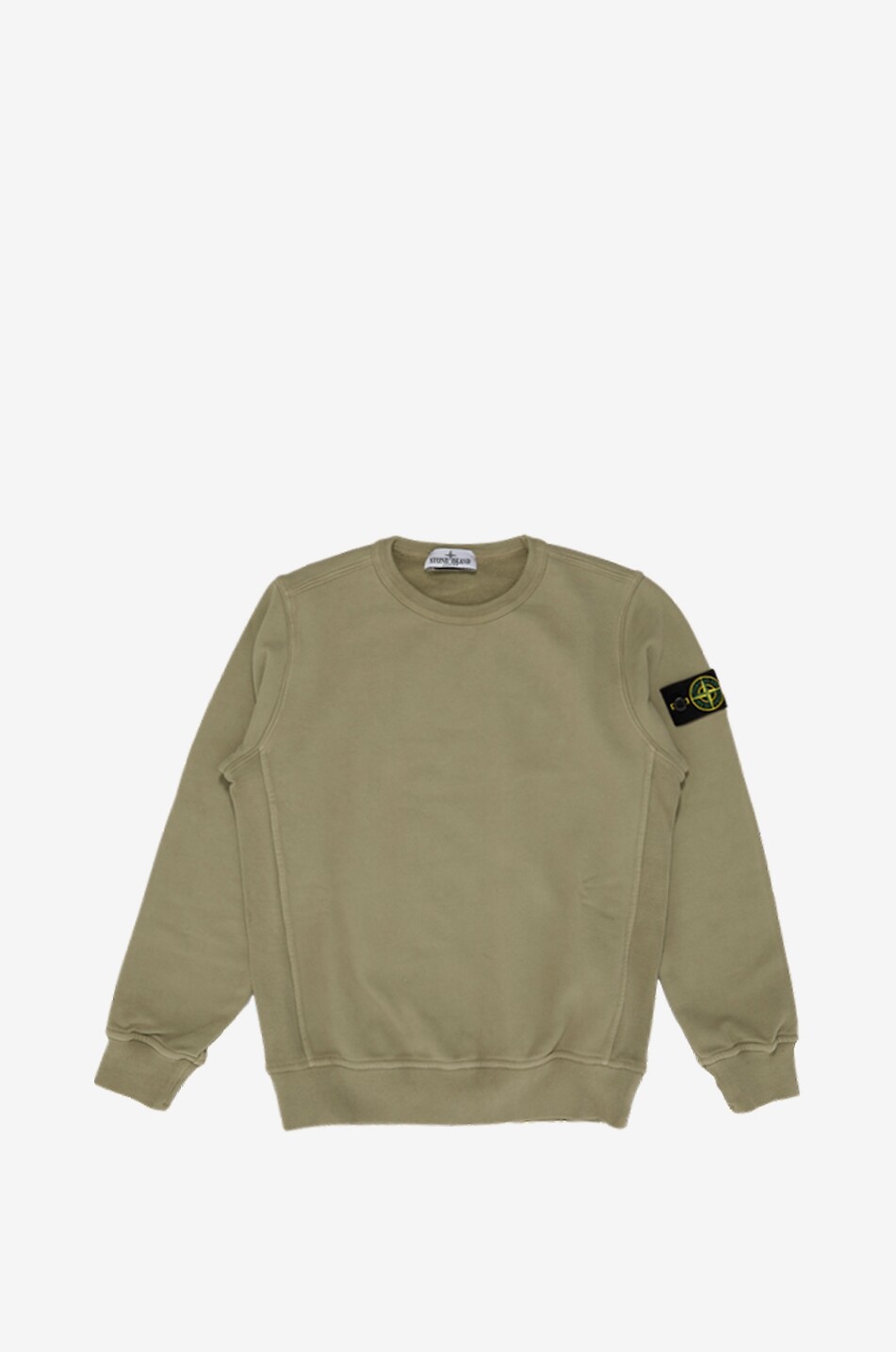 STONE ISLAND JUNIOR 6100001 Cotton Fleece boys' crewneck sweatshirt Boy GREEN 1