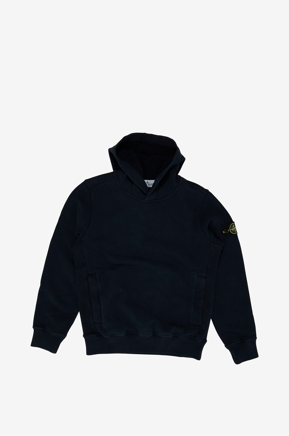 STONE ISLAND JUNIOR Sweat-shirt à capuche en coton garçon 6100003 Garçon BLEU FONCE 1