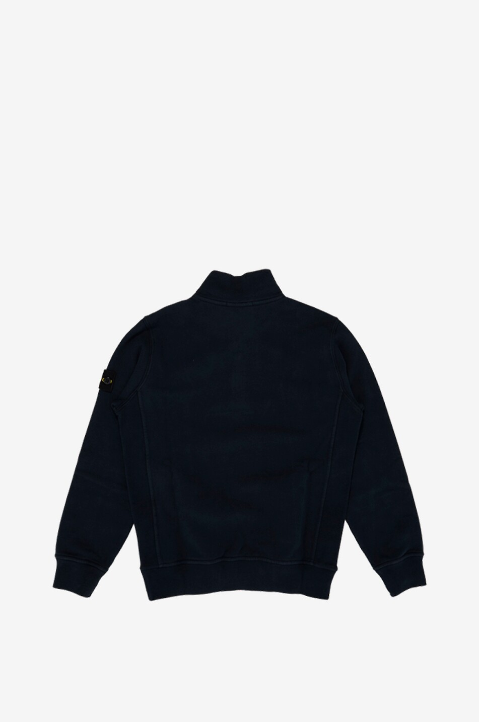 STONE ISLAND JUNIOR Sweat-shirt à col zippé en molleton garçon 6100005 Garçon BLEU FONCE 2
