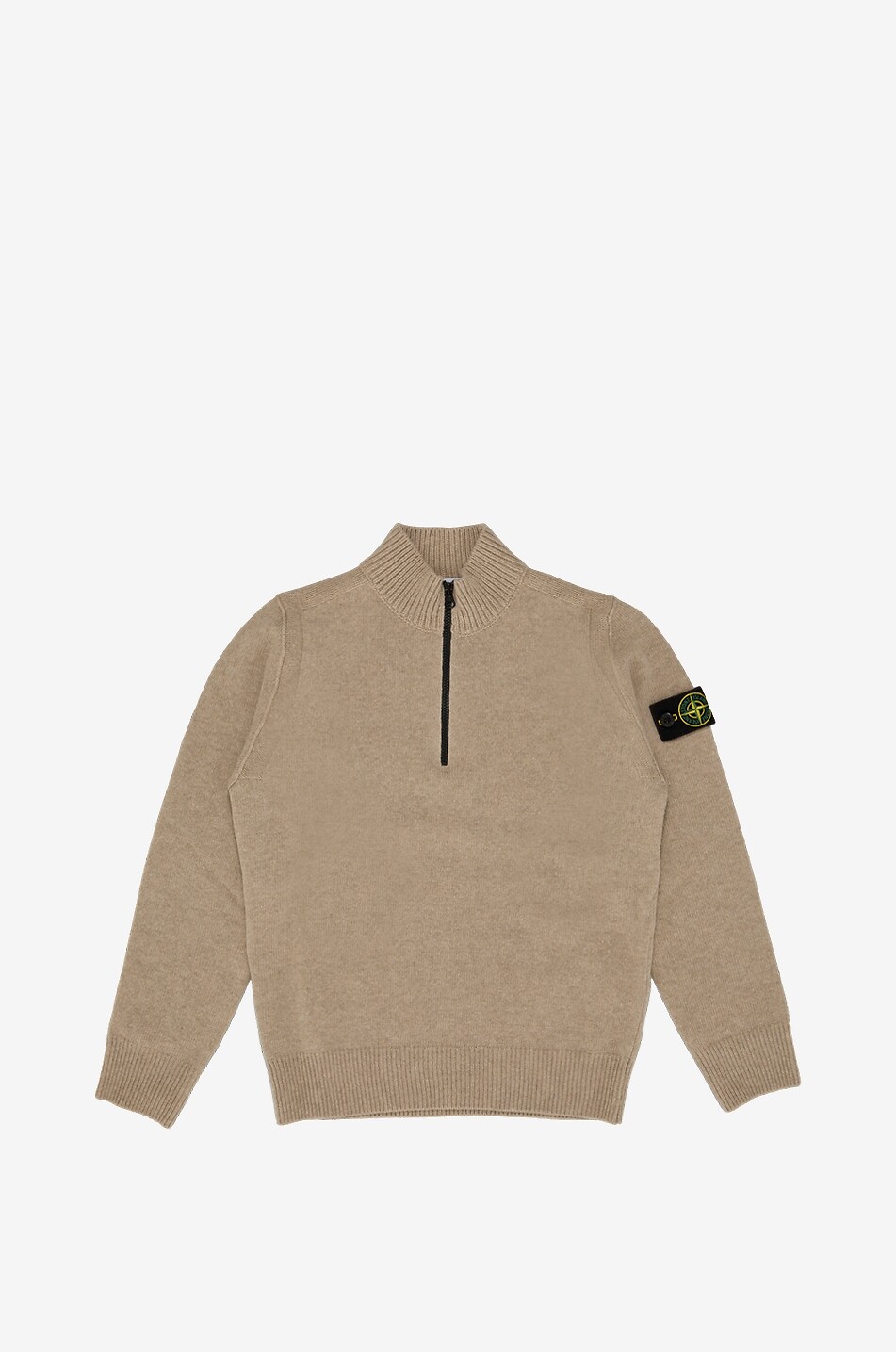 Pull à col montant zippé en laine vierge mélangée garçon 5100014