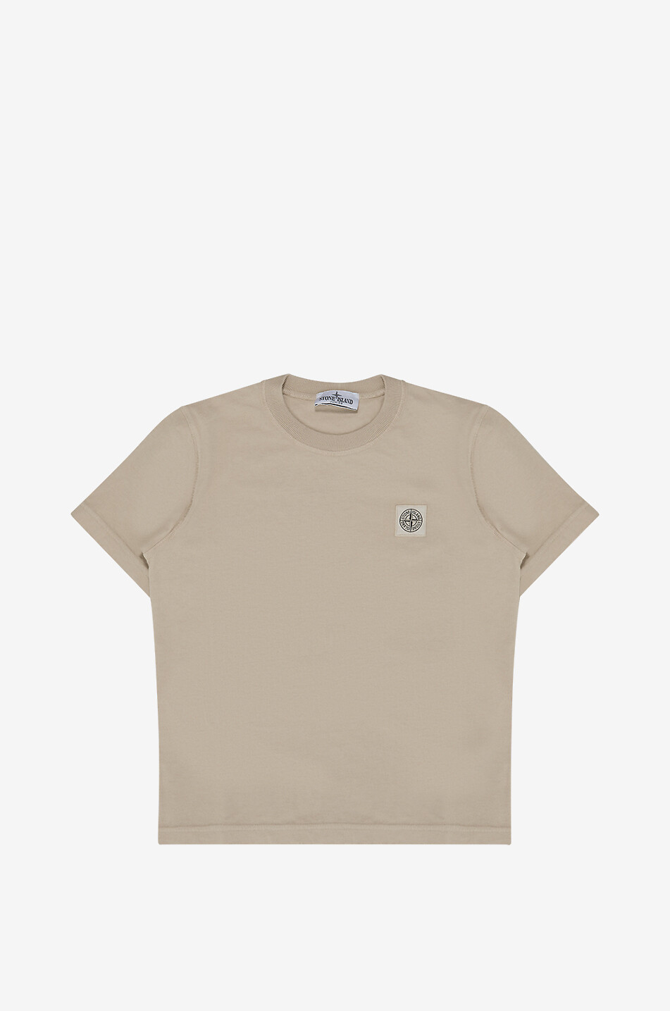 STONE ISLAND JUNIOR 2100001 boys' short-sleeved cotton T-shirt Boy BEIGE 1