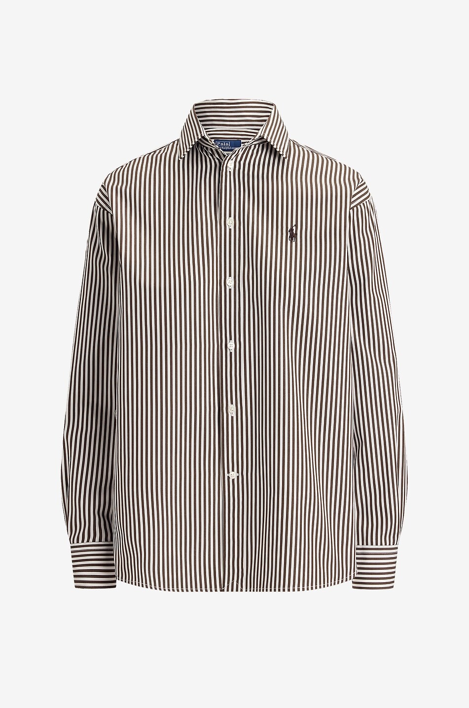POLO RALPH LAUREN Gestreiftes lässiges Hemd Pony Damen DUNKELBRAUN 1