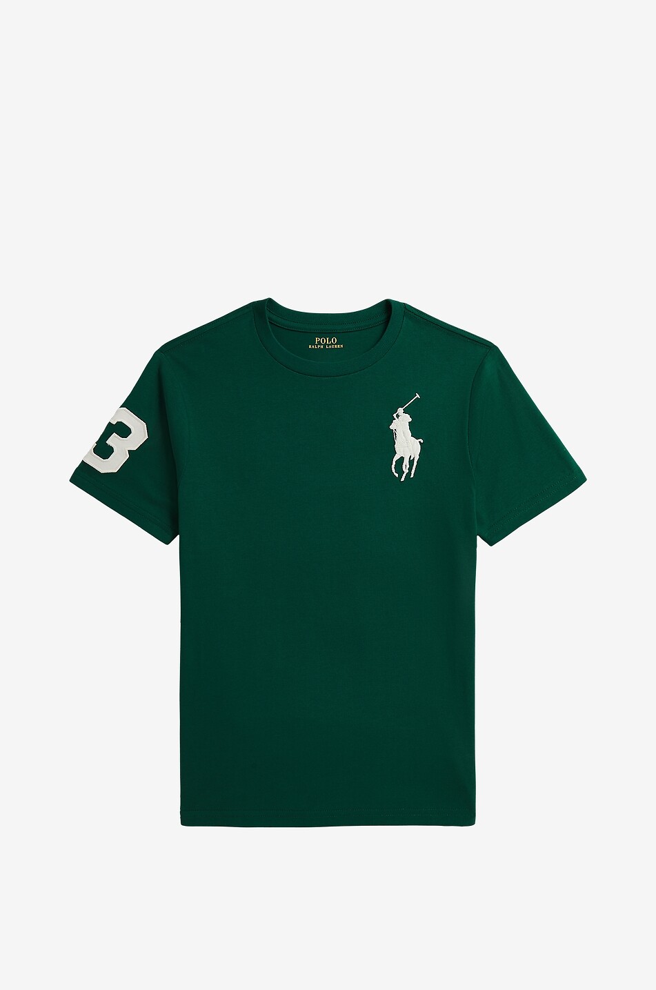 POLO RALPH LAUREN Big Pony boy's short-sleeved cotton T-shirt Boy DARK GREEN 1