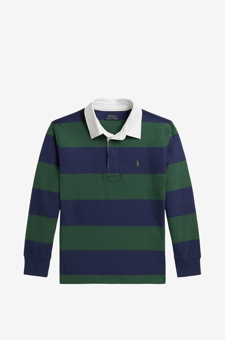 Chemise de rugby à manches longues rayé en coton garçon Pony