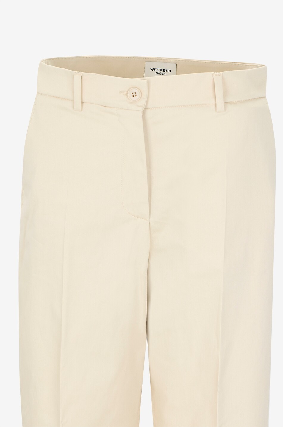 WEEKEND MAX MARA Urial wide-leg cotton trousers Women BEIGE 3
