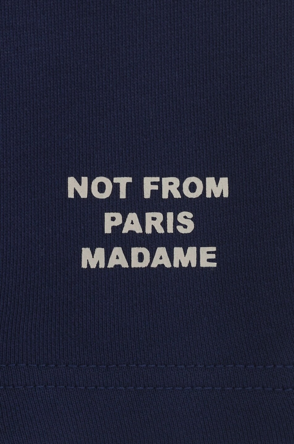 DROLE DE MONSIEUR Short en molleton de coton à slogan Homme BLEU FONCE 2