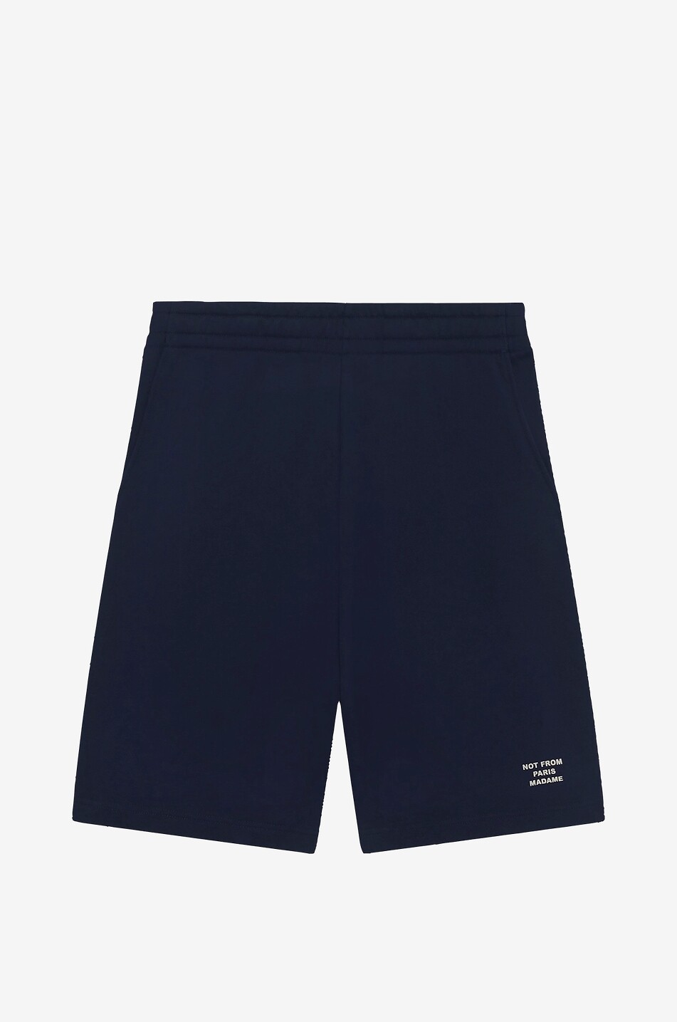 Short en molleton de coton à slogan