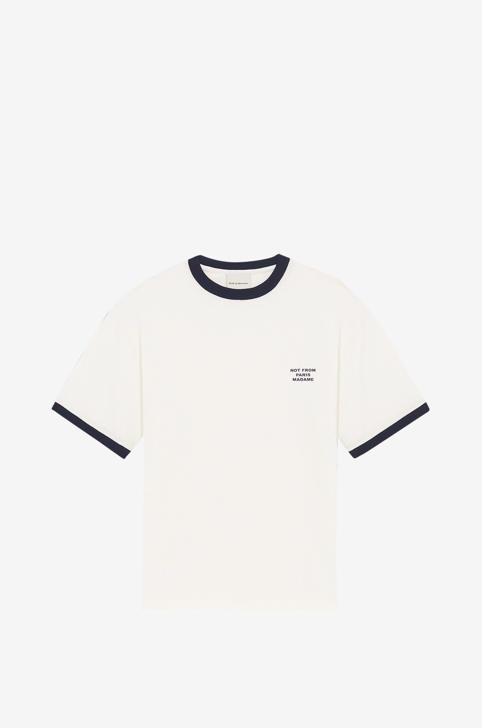 DROLE DE MONSIEUR T-shirt à manches courtes en jersey Slogan Contrasté Homme BLANC 1