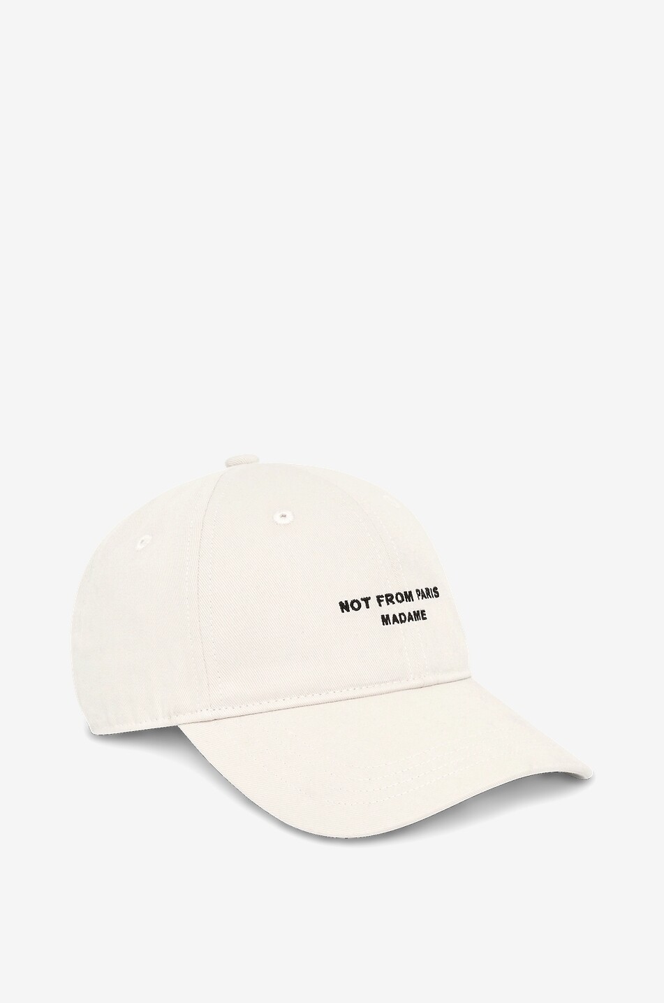 Slogan embroidered cotton baseball cap
