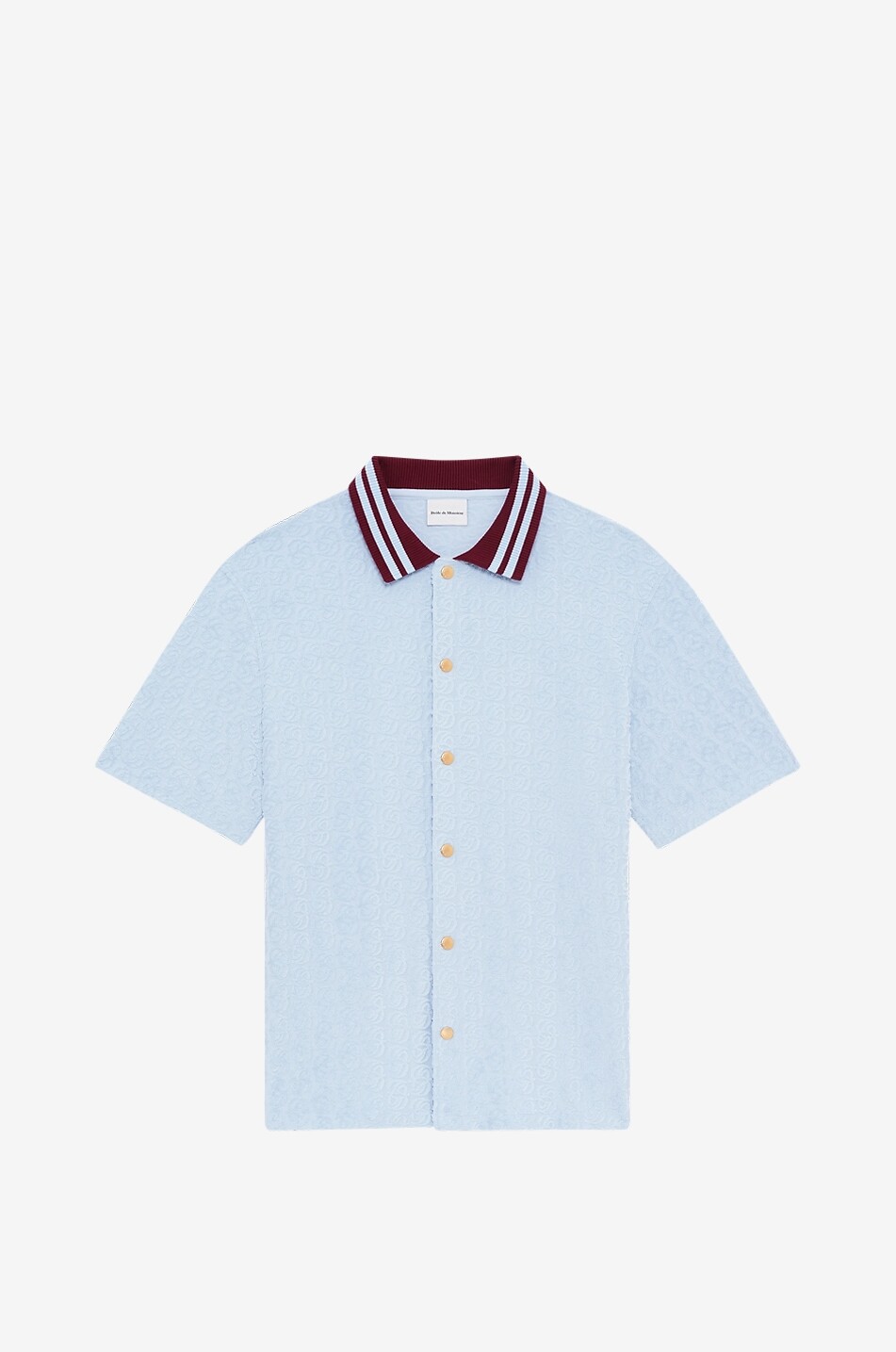 Kurzarm-Hemd aus Frottee Monogramme