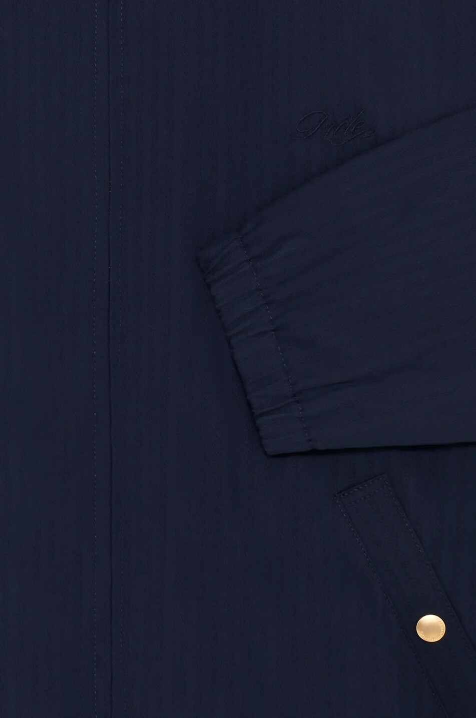 DROLE DE MONSIEUR Le Blouson Drôle striped cotton and corduroy jacket Men DARK BLUE 3