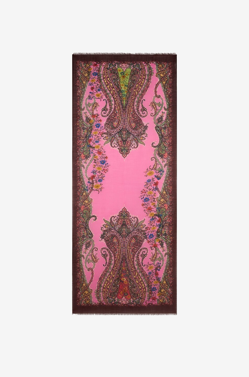 Écharpe imprimée paisley tissée en cachemire Boheme