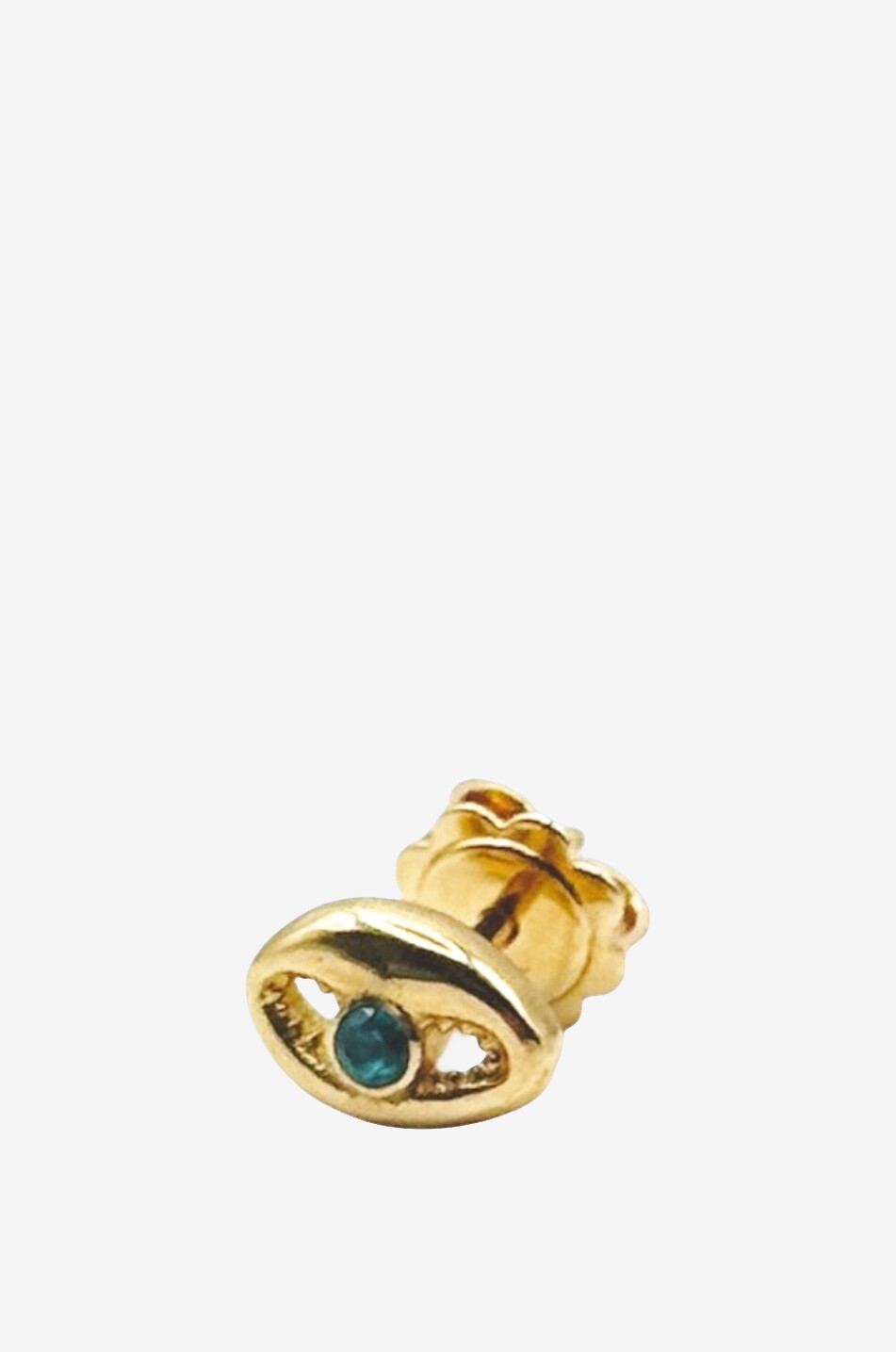 GBYG Mono clou d'oreilles en or jaune et topaze Coquillage Femme DORE 2