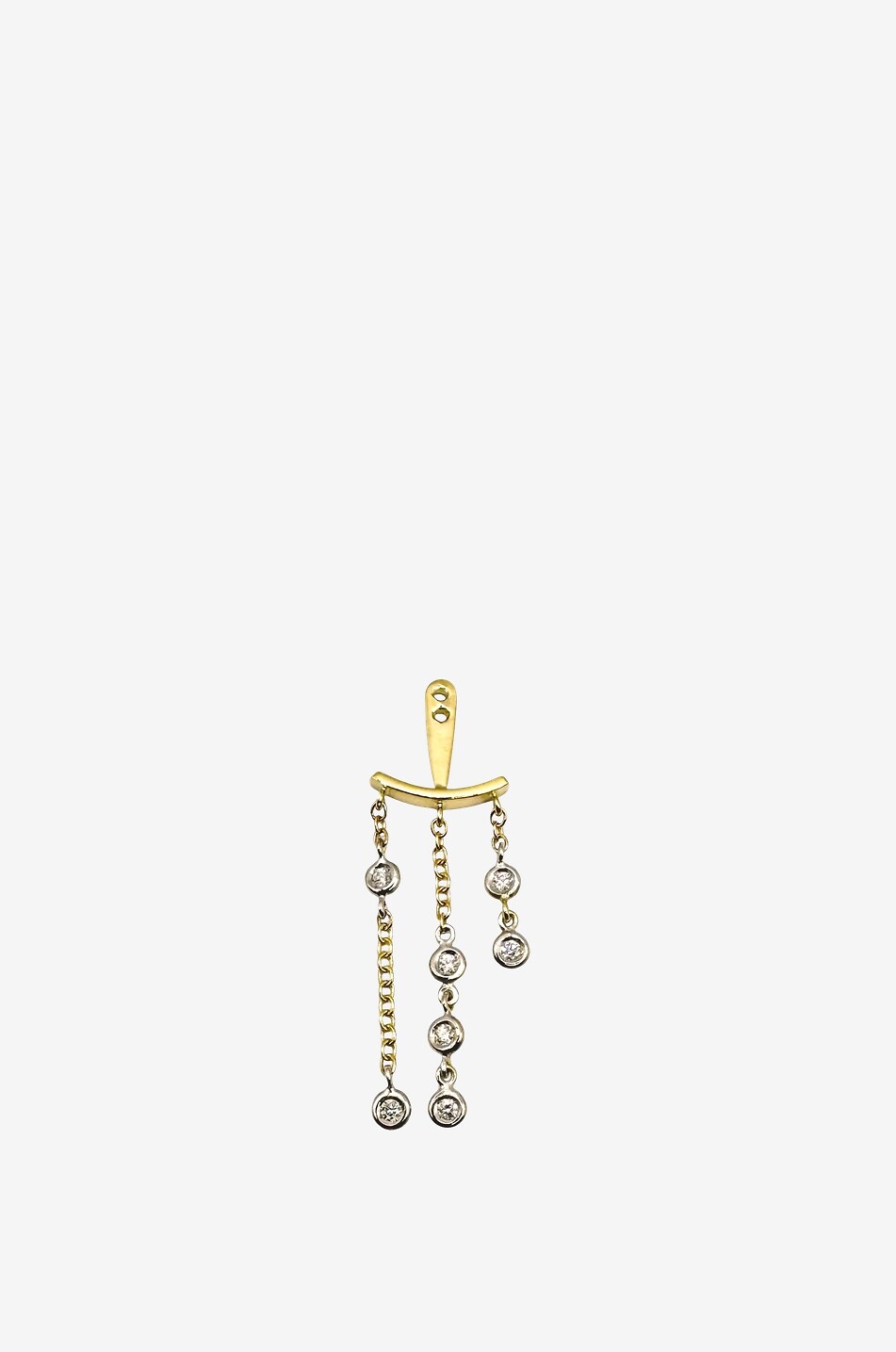 GBYG Gelbgold-Anhänger mit Diamanten für Ohrstecker Cascade Damen GOLDEN 1