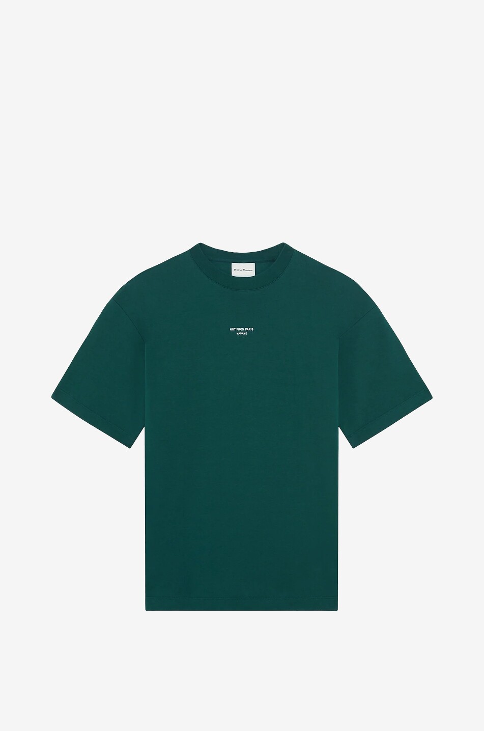 DROLE DE MONSIEUR Kurzarm-T-Shirt Le T-Shirt Slogan Classique Herren DUNKELGRÜN 1