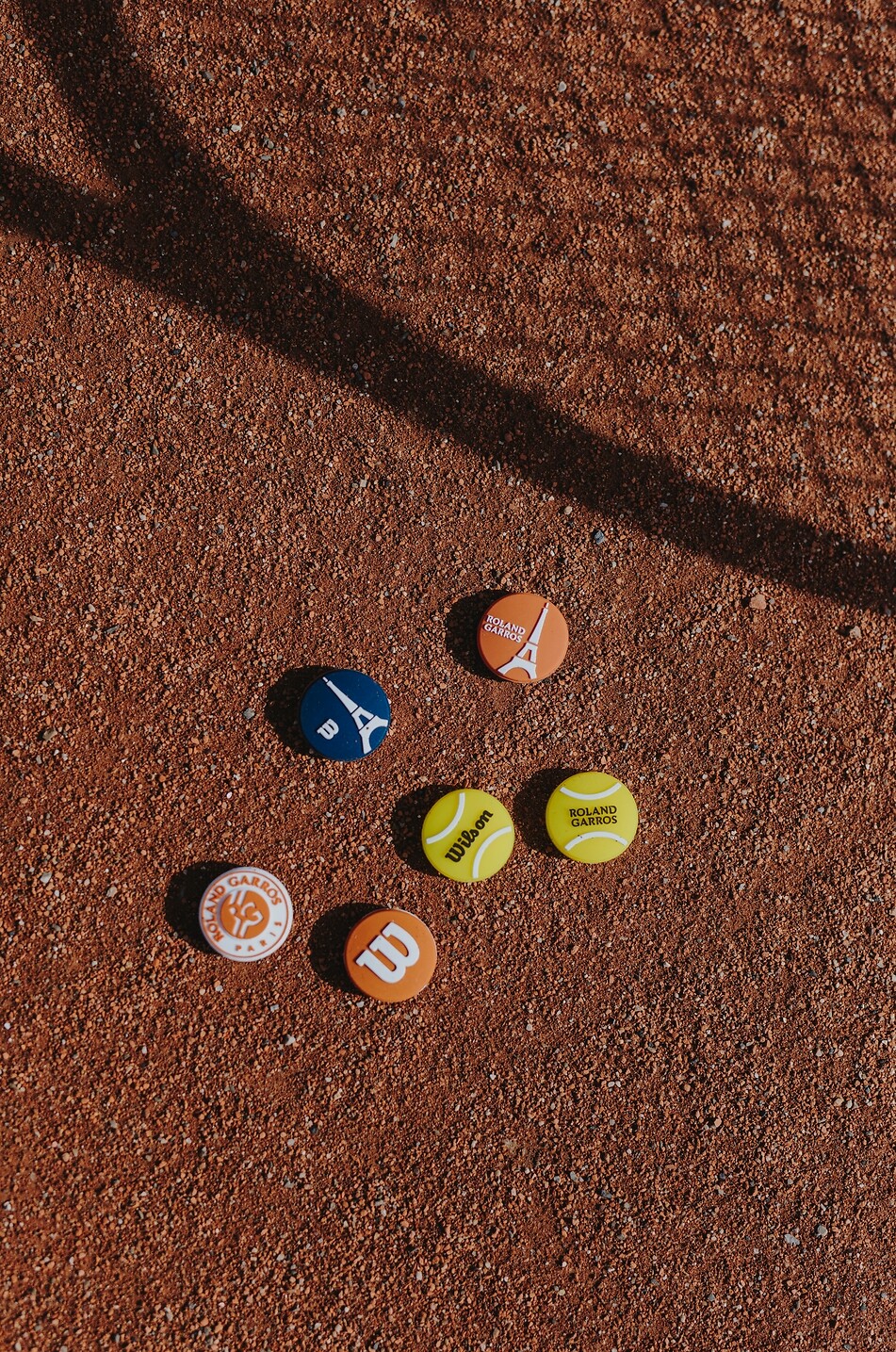WILSON Lot de deux amortisseurs de vibrations de tennis Roland-Garros Unisexe JAUNE 3