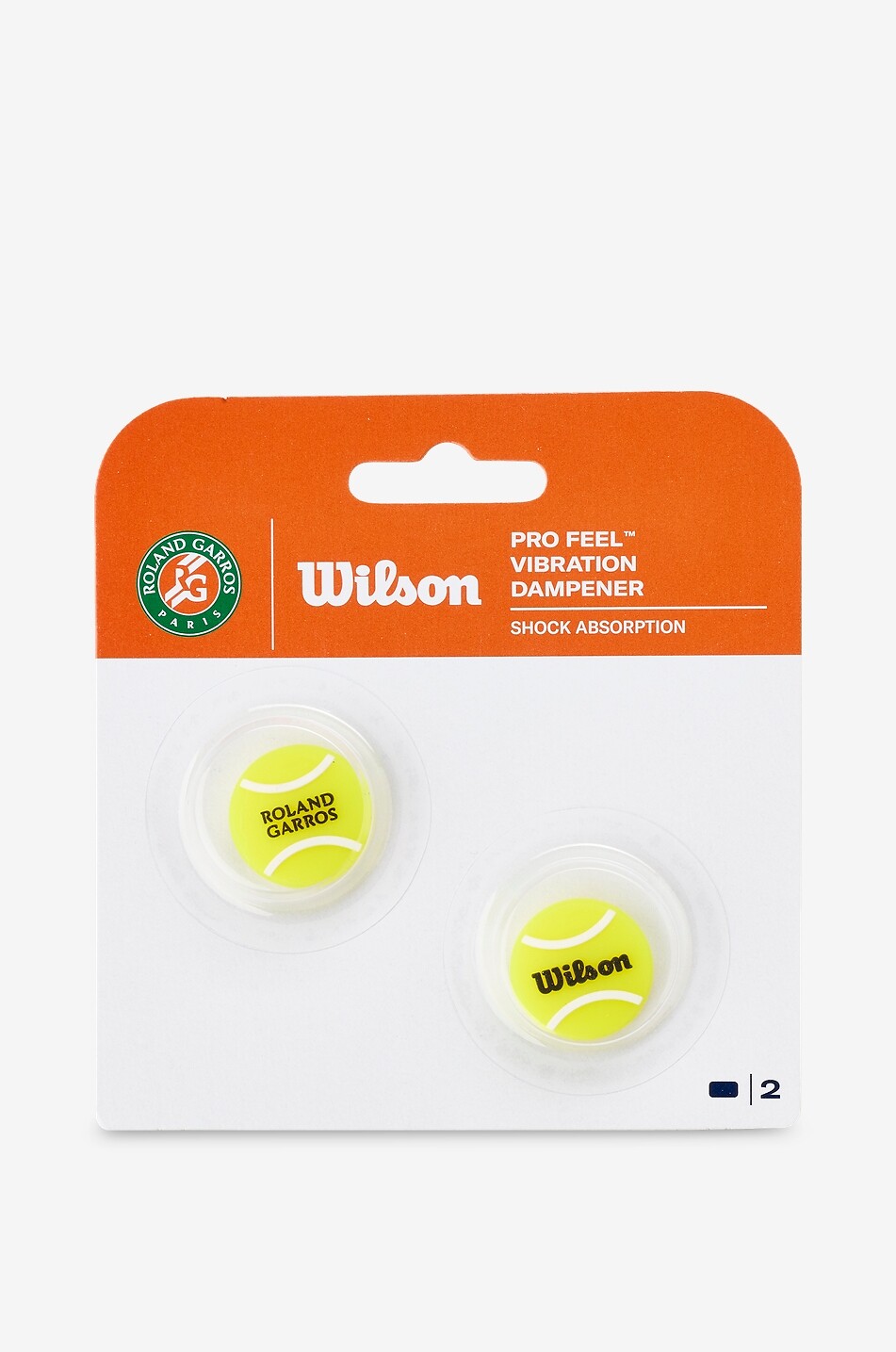 WILSON Lot de deux amortisseurs de vibrations de tennis Roland-Garros Unisexe JAUNE 1