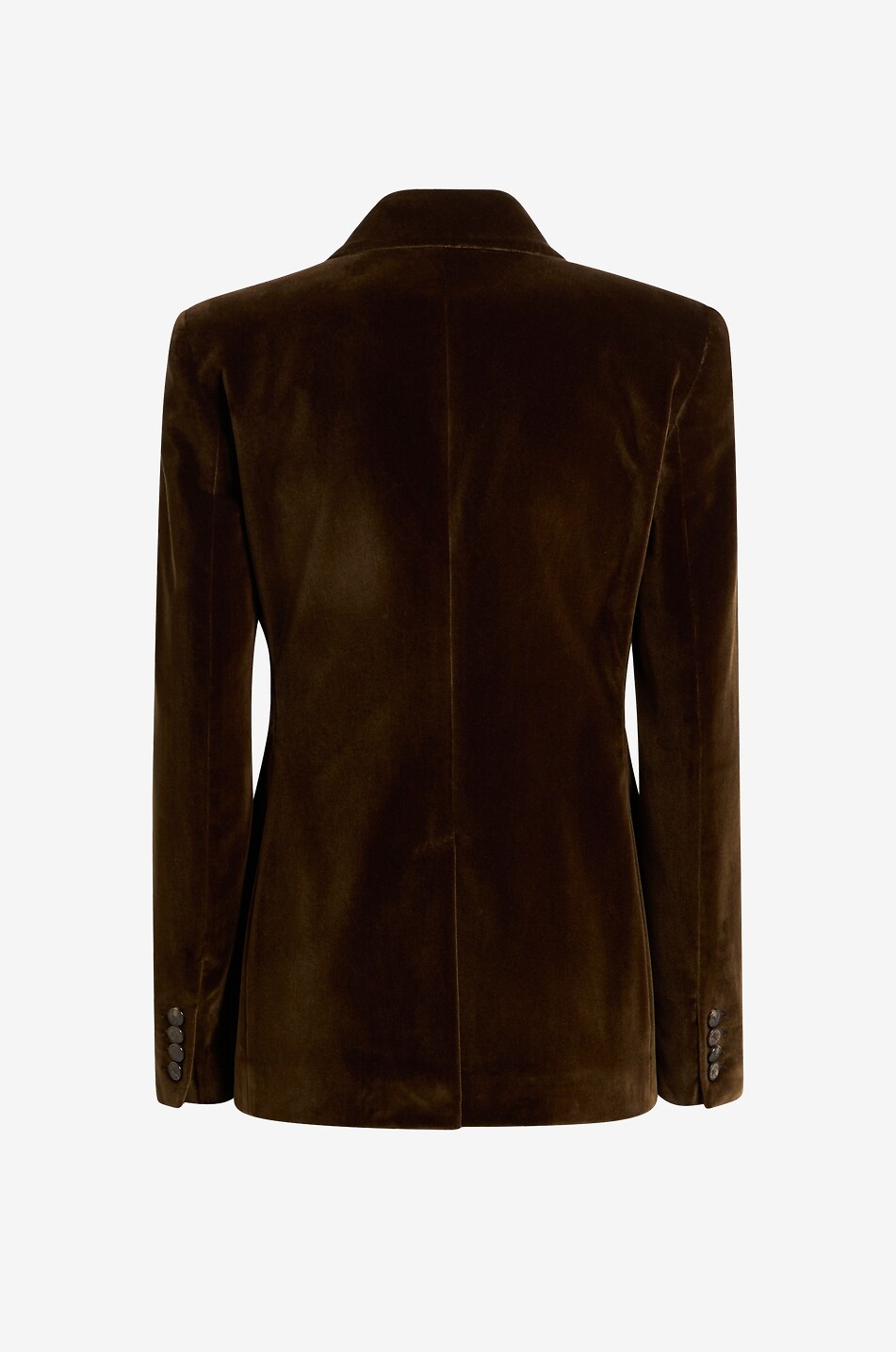ETRO Fitted double-breasted cotton blazer Women DARK BROWN 2