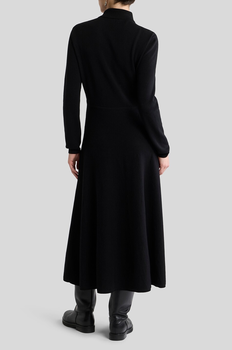 ETRO Leo Paisley printed mixed material midi shirt dress Women BLACK 4