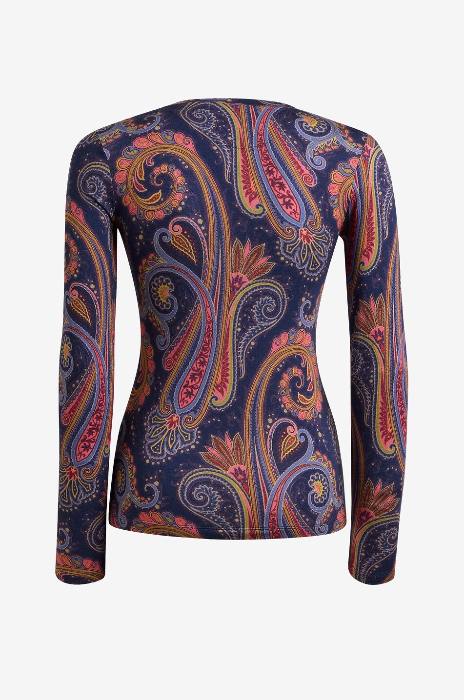 ETRO Langarm-Jersey-Top mit Print Paisley All Over Damen DUNKELBLAU 2