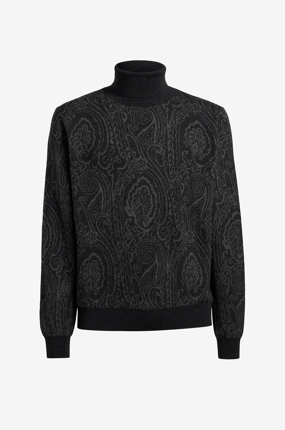 Arnica patterned turtleneck wool blend jacquard knit jumper