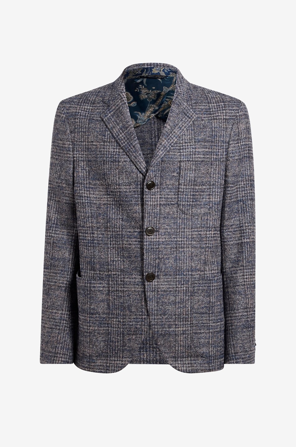 Karierter Blazer aus Alpaka- und Wollmix Sport