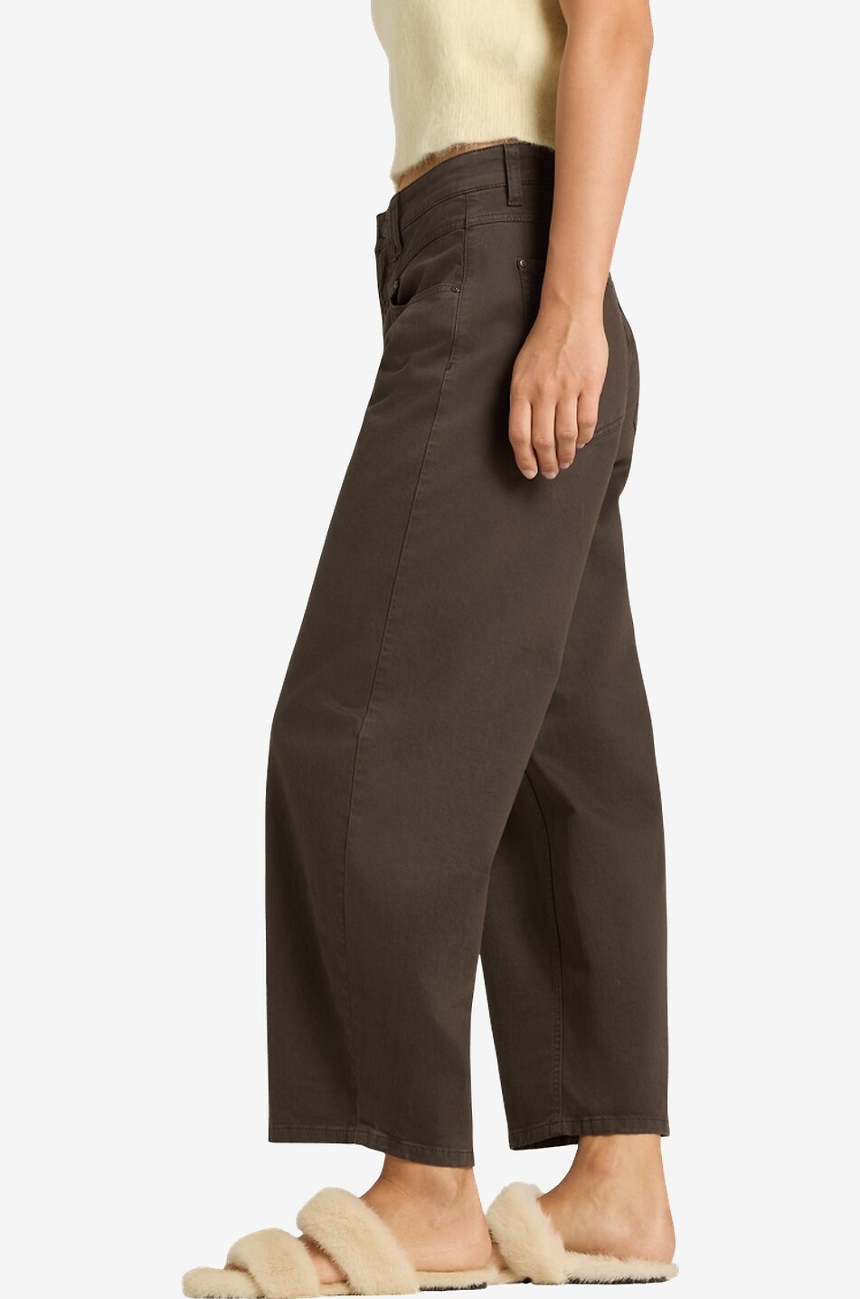 Pyjama AI Fur silk wide-leg trousers - BALENCIAGA - BROWN - Bongénie