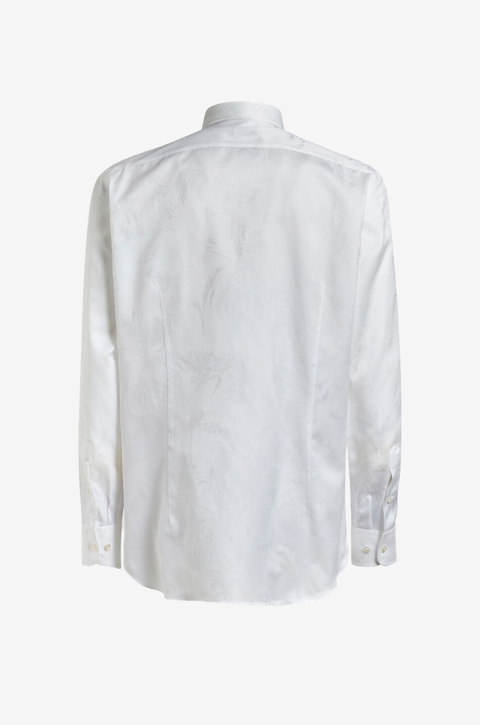 ETRO Roma cotton jacquard shirt with parrot and palm-tree pattern Men WHITE 2