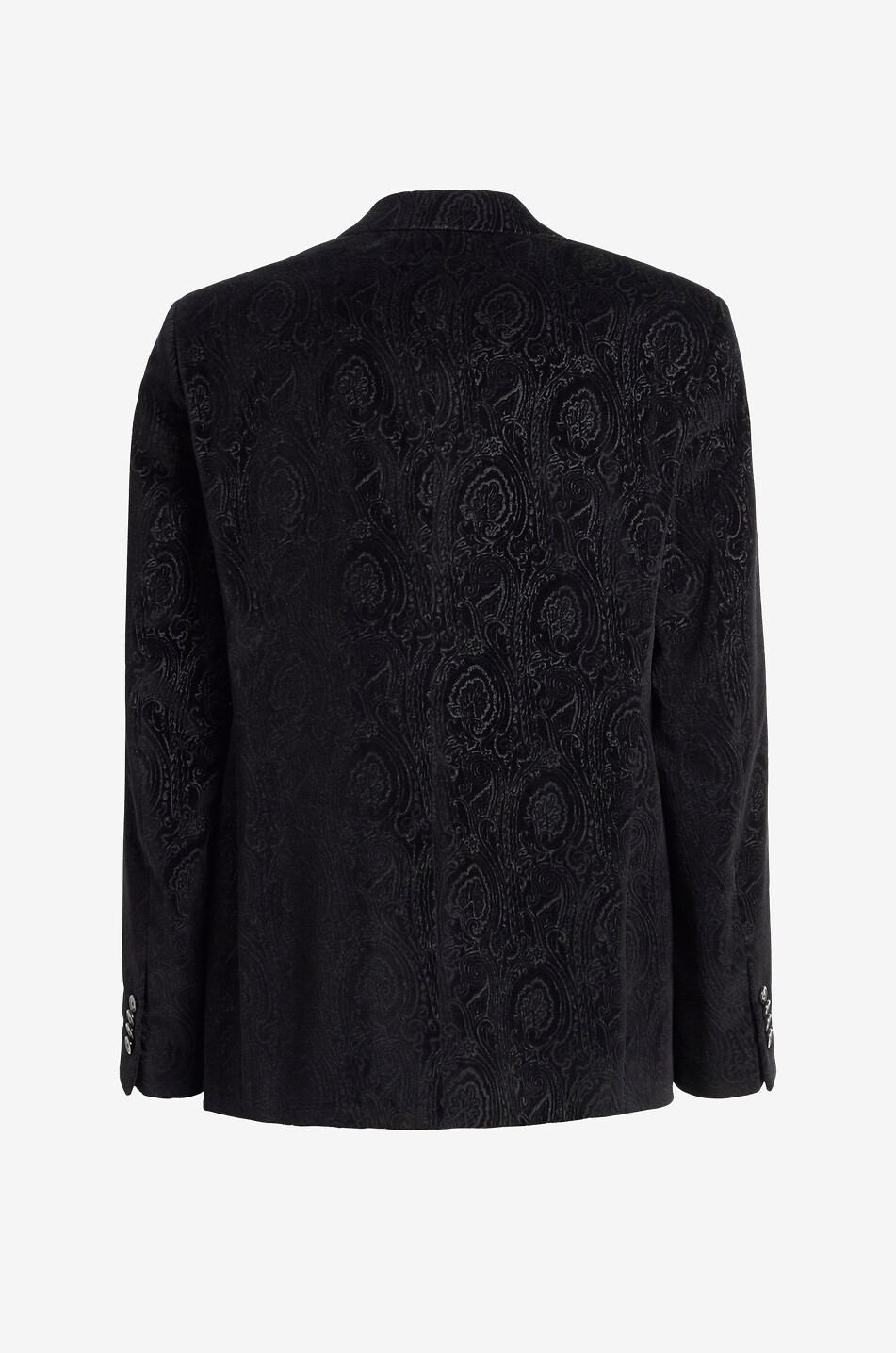 ETRO Milano Arnica patterned straight cotton velvet blazer Men BLACK 2